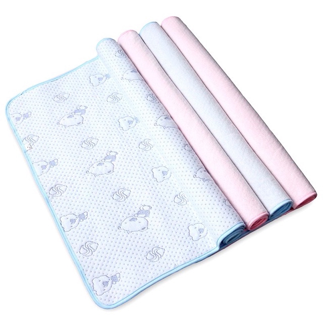 Tấm lót chống thấm Miếng lót chống thấm cho trẻ sơ sinh vải xốp 4 lớp chống thấm kiêm lót