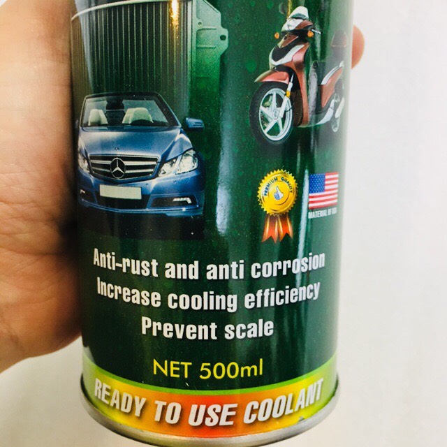 NƯỚC MÁT XE MÁY JETCARS COOLANT - 500ML-LON THIẾC