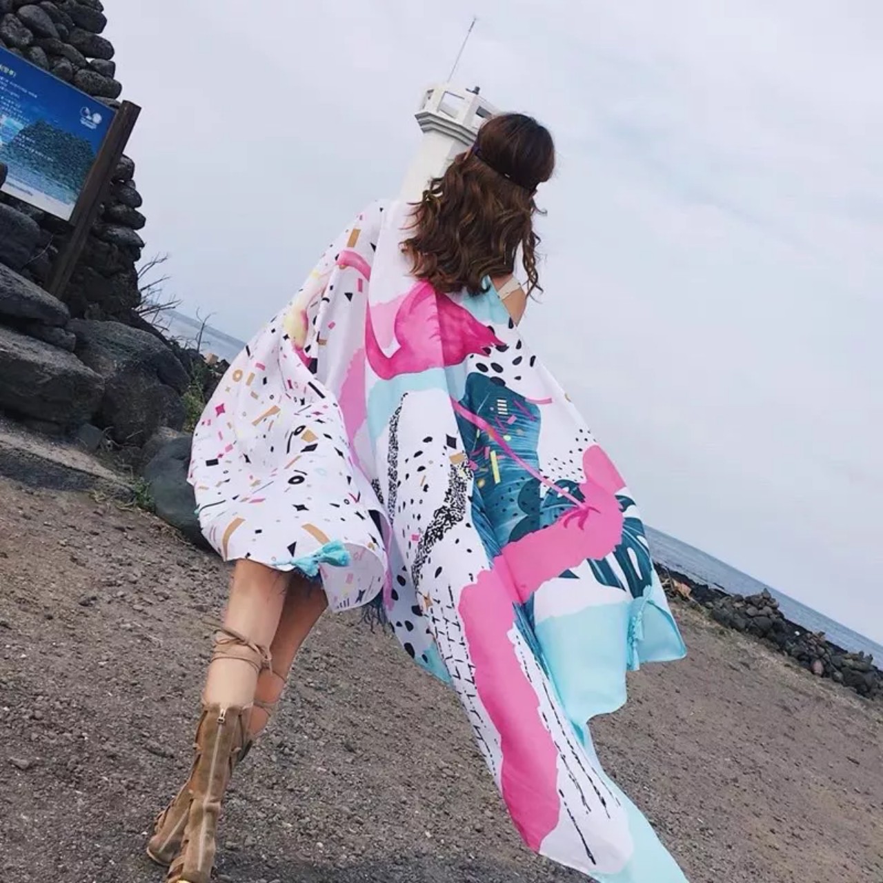 Khăn Đi BiểnKhăn Thổ Cẩm Đi Biển  Khăn Choàng Boho Thổ Cẩm Đi Biển Siêu Hot