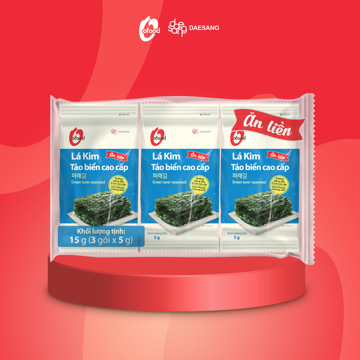 Lá kim tảo biển cao cấp O’food lốc…