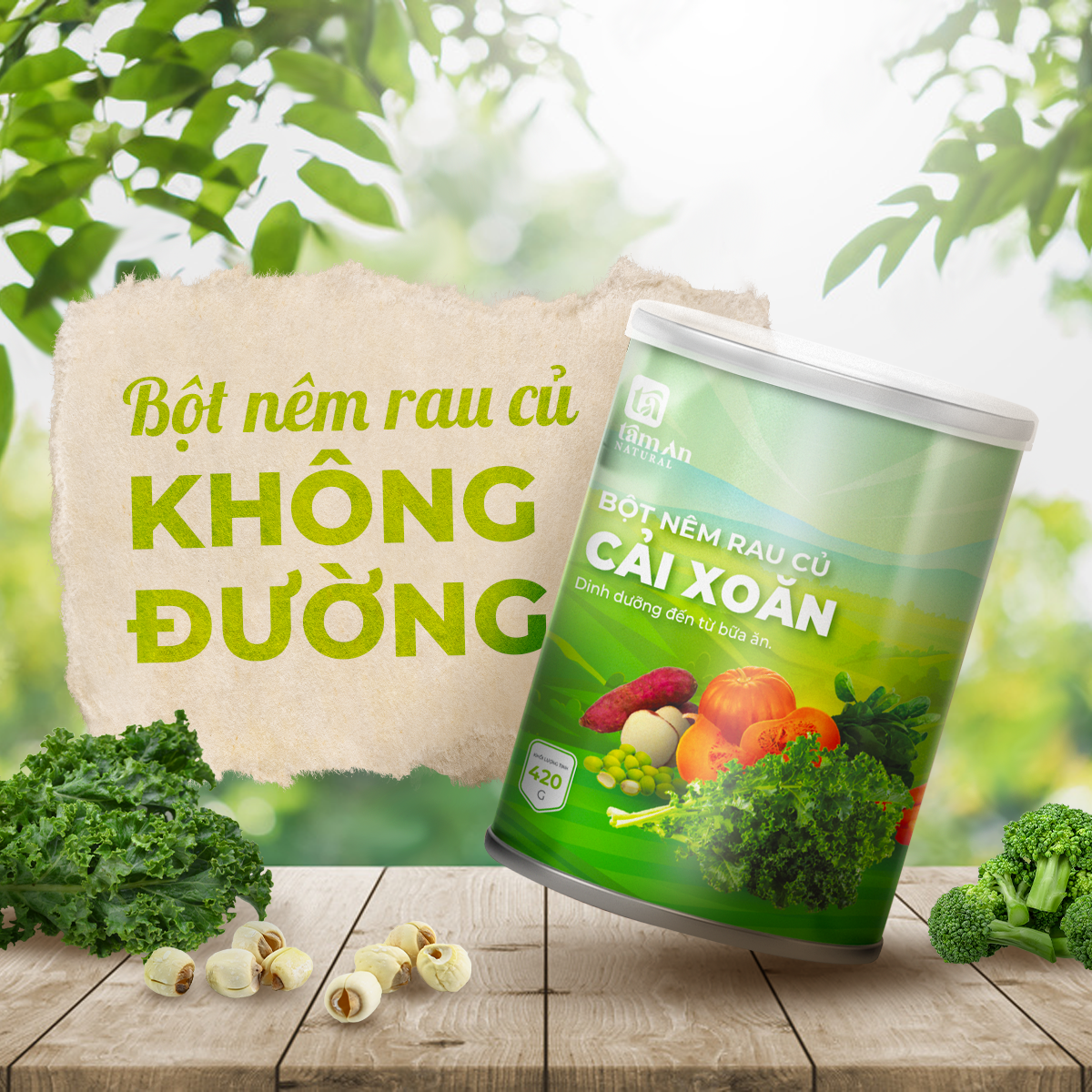 Bột Nêm Rau Củ Cải Xoăn - 420g