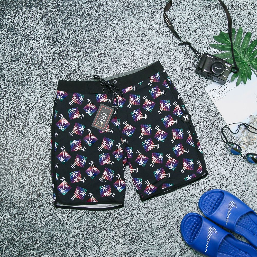 Quần short đi biển nam hurley xuất dư xịn co dãn 4 chiều