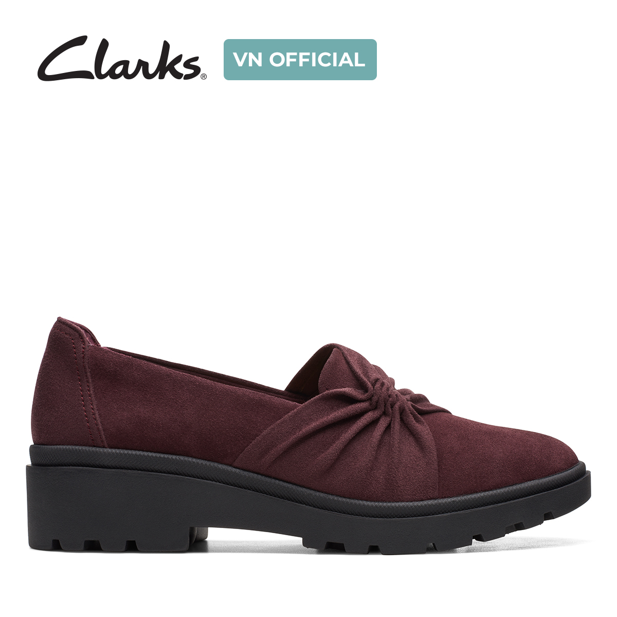 Giày lười da lộn nữ clarks - calla style