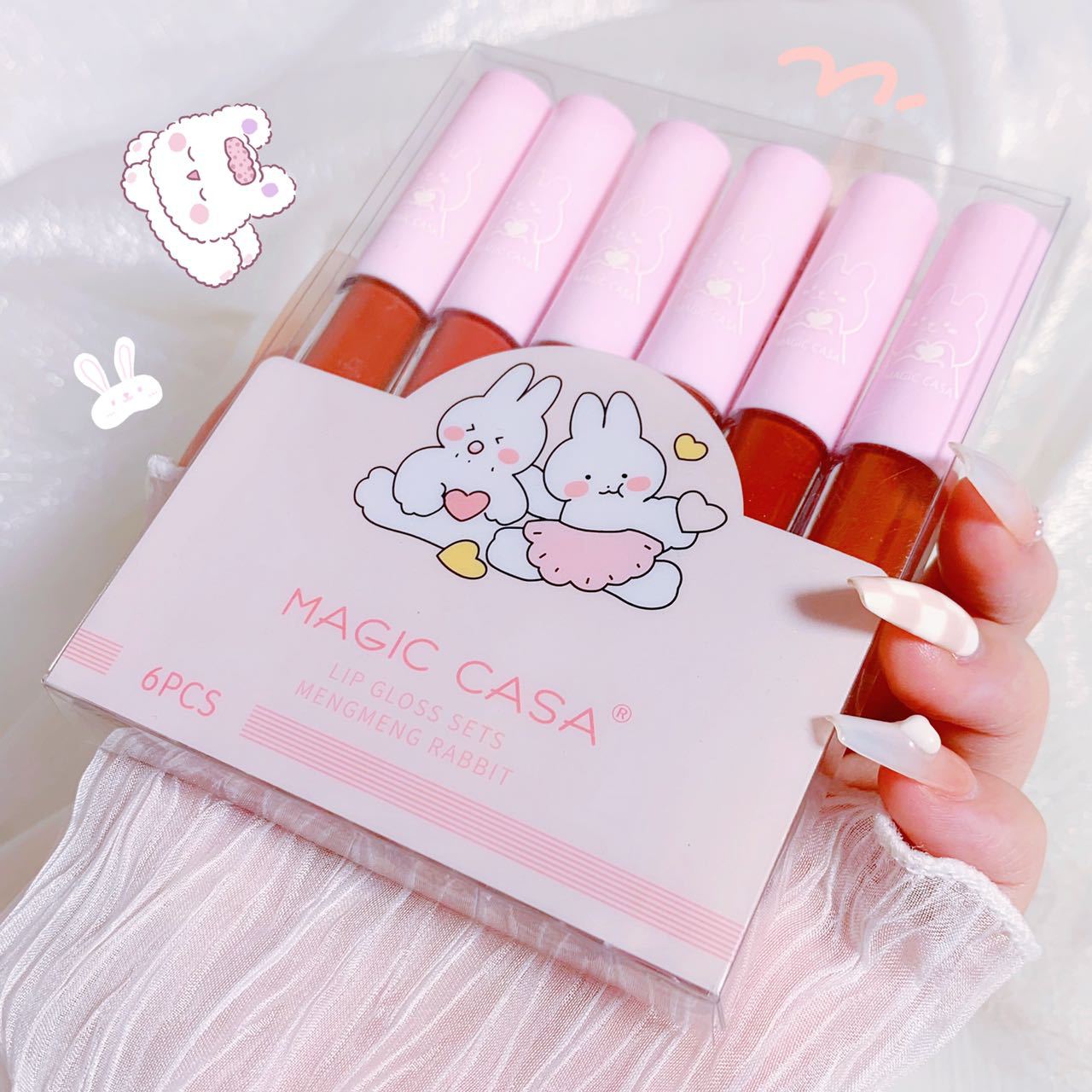 Set 5 Cây Son Kem Lỳ Magic casa Mềm môi lên màu chuẩn