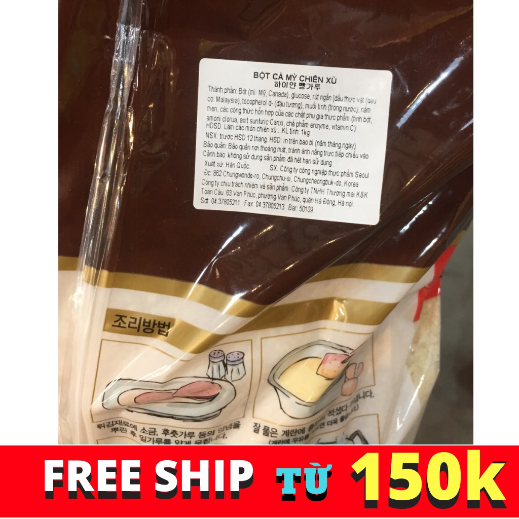 Bột chiên xù Hàn Quốc Kaola 1kg
