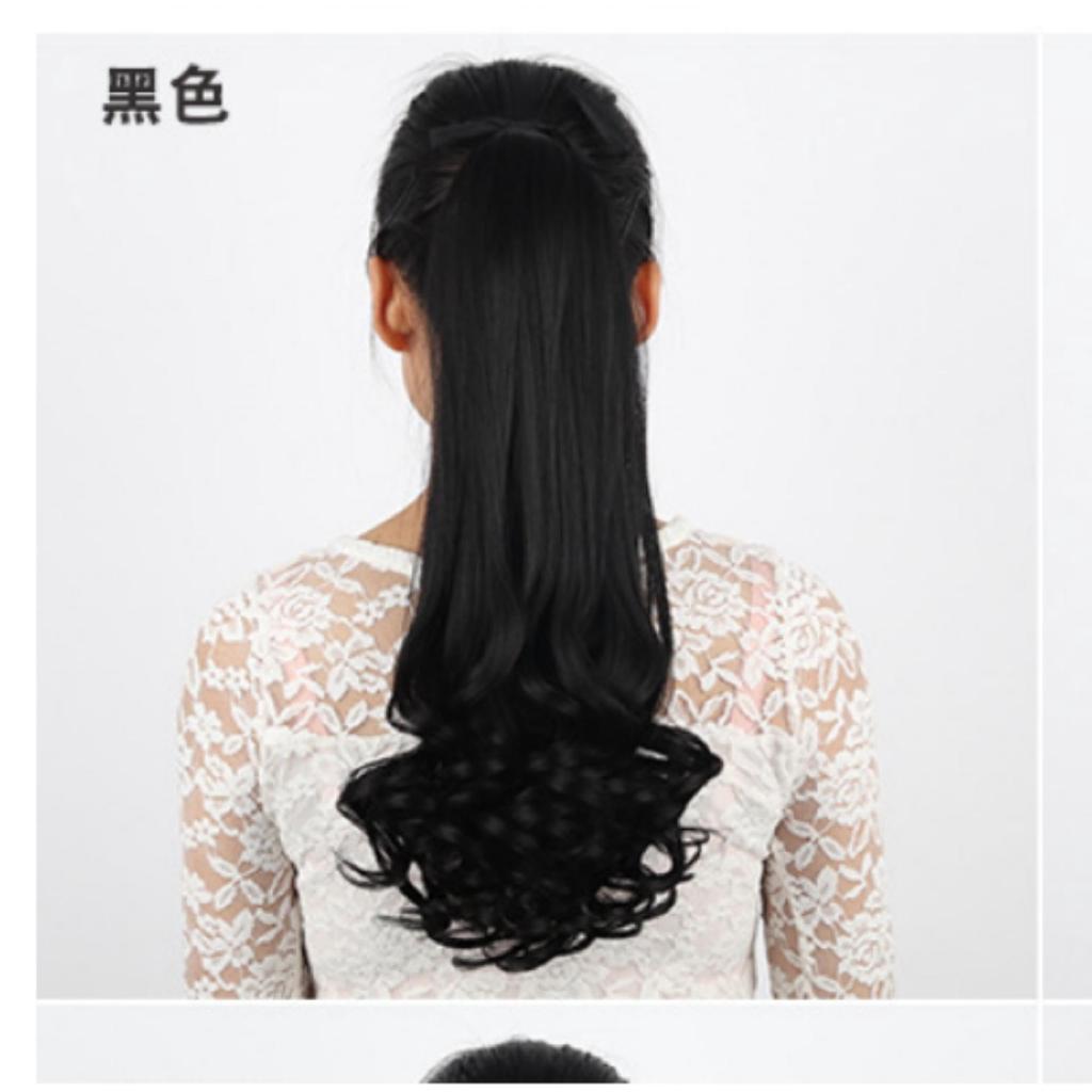 [HCM]Tóc giả nữ cột xoăn đuôi gà
