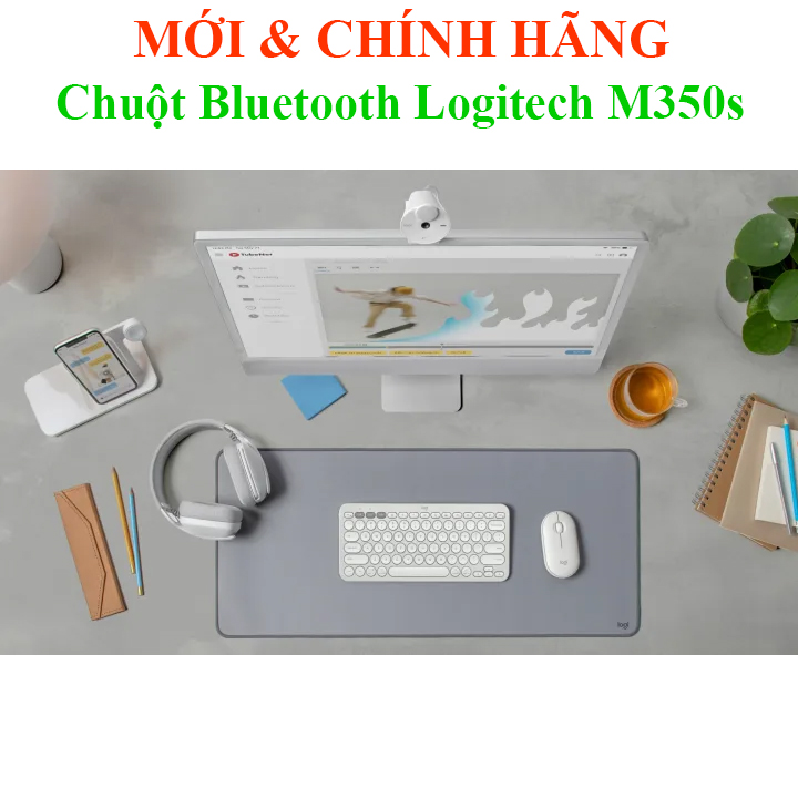 Chuột Bluetooth Logitech Pebble M350s M350 MỎNG ĐẸP Yên tĩnh, M240 M331