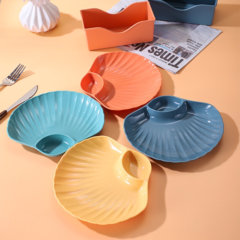 Đĩa Vỏ Sò Lúa Mạch - Set 4 Chiếc