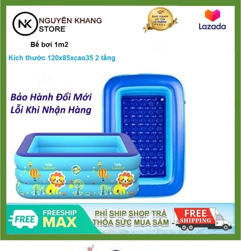 (Tặng Bơm Điện )Bể Bơi Phao, hồ bơi  1M2  1M3 1M5 1M8 2M1 2M6 3M05  3Tầng Cho Bé, Hàng Loại 1 Có Đáy Chống Trượt, An Toàn Khi Sử Dụng