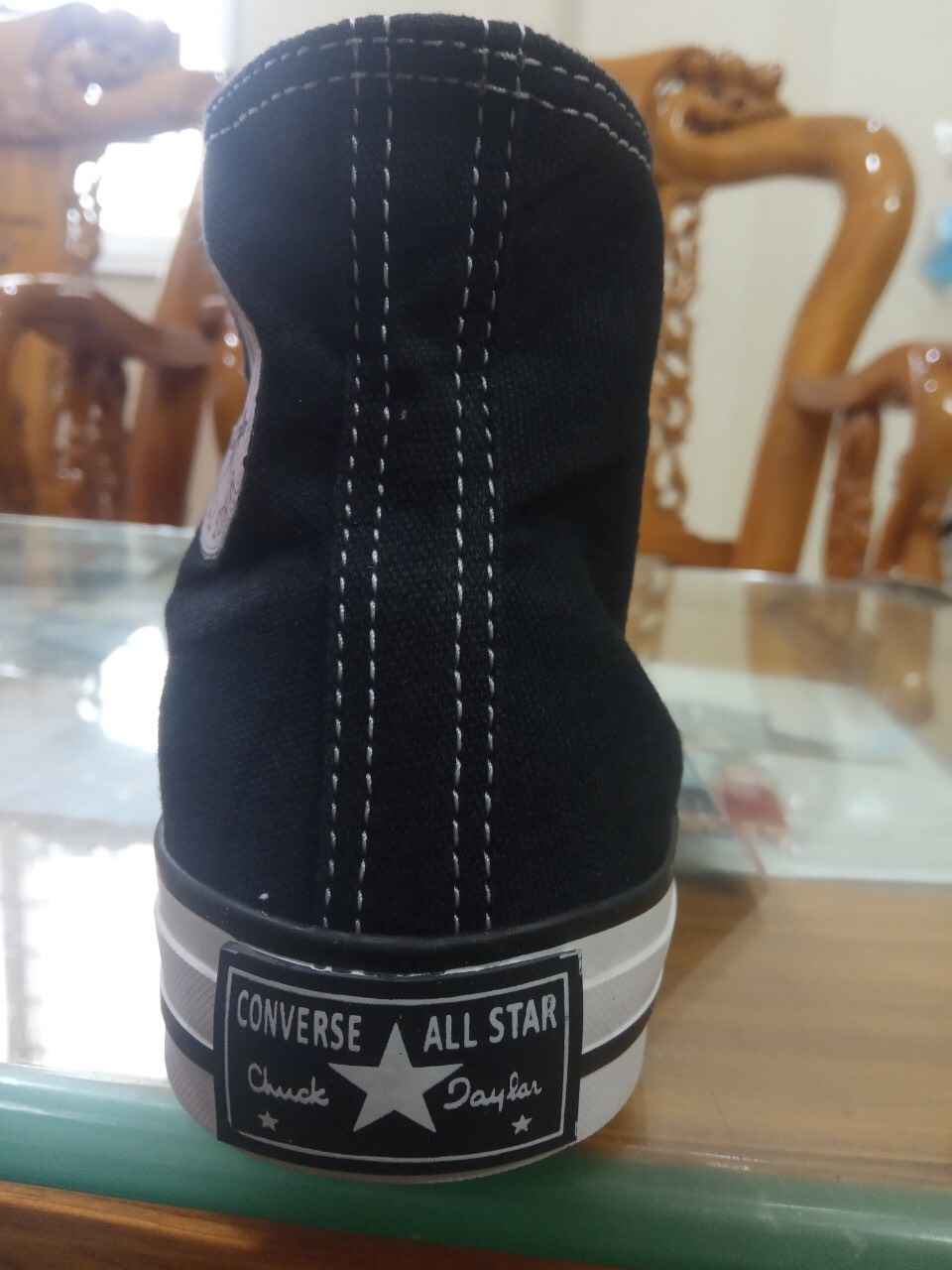 Giày Conver All Classic màu đen cổ cao