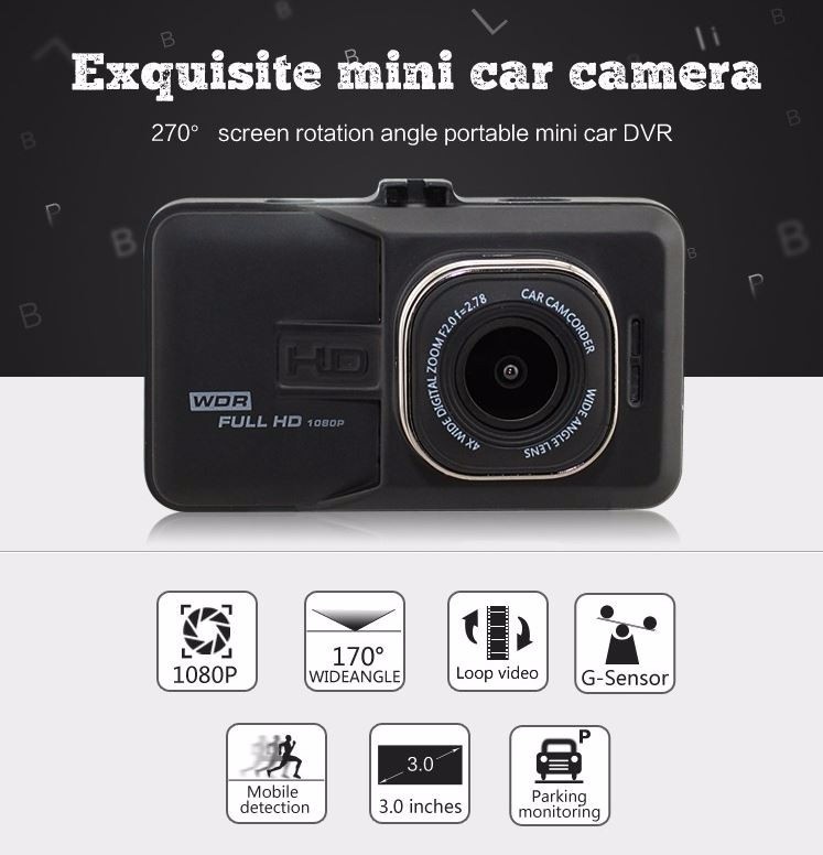 Camera Hành Trình Siêu Nét Full HD 1080P Elitek 2550