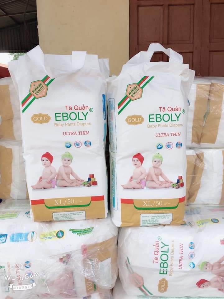 Bỉm tã QUẦN EBOLY GOLD mẫu mới 50 Miếng