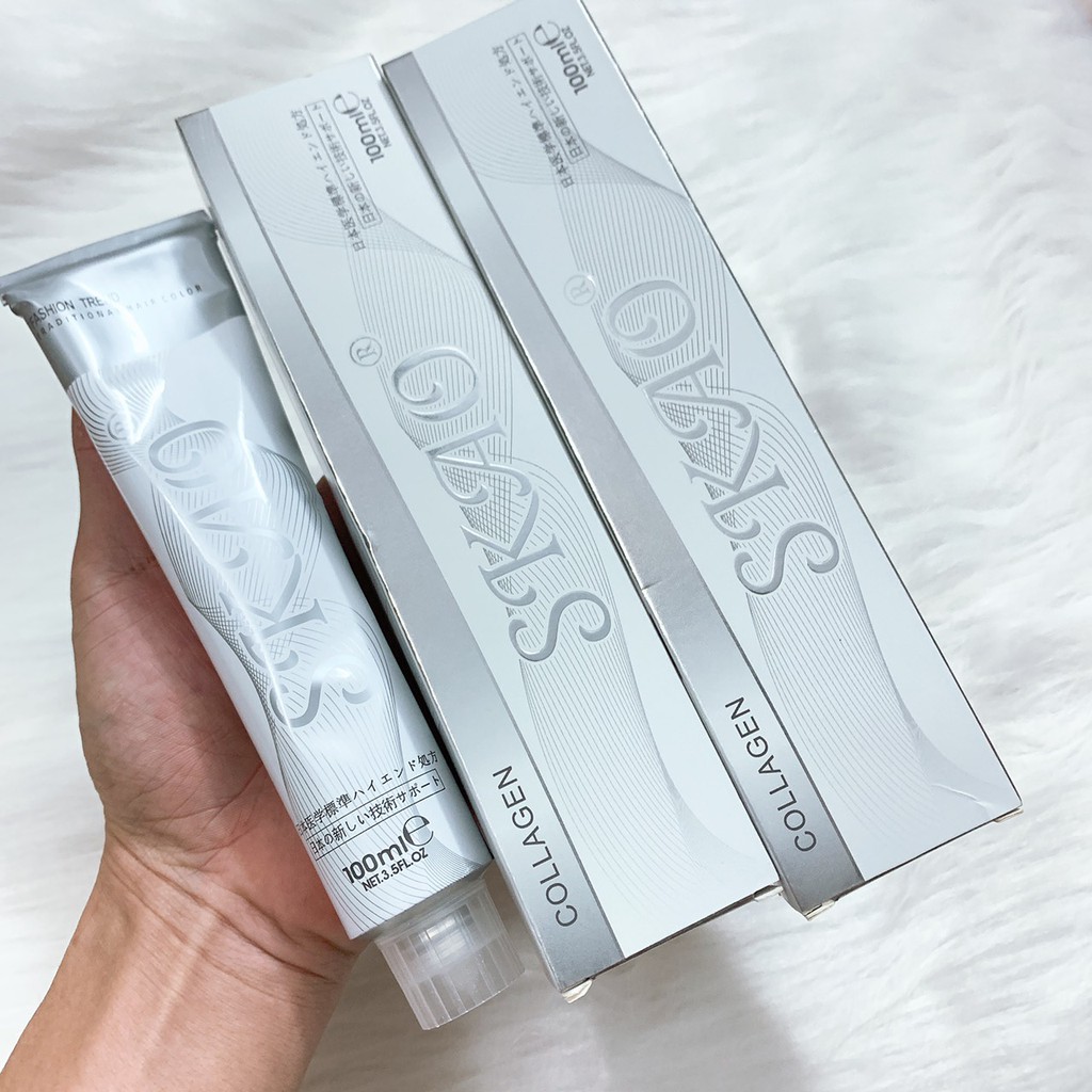 Màu nhuộm tóc nâng tông Collagen 000000 Skao 000/000