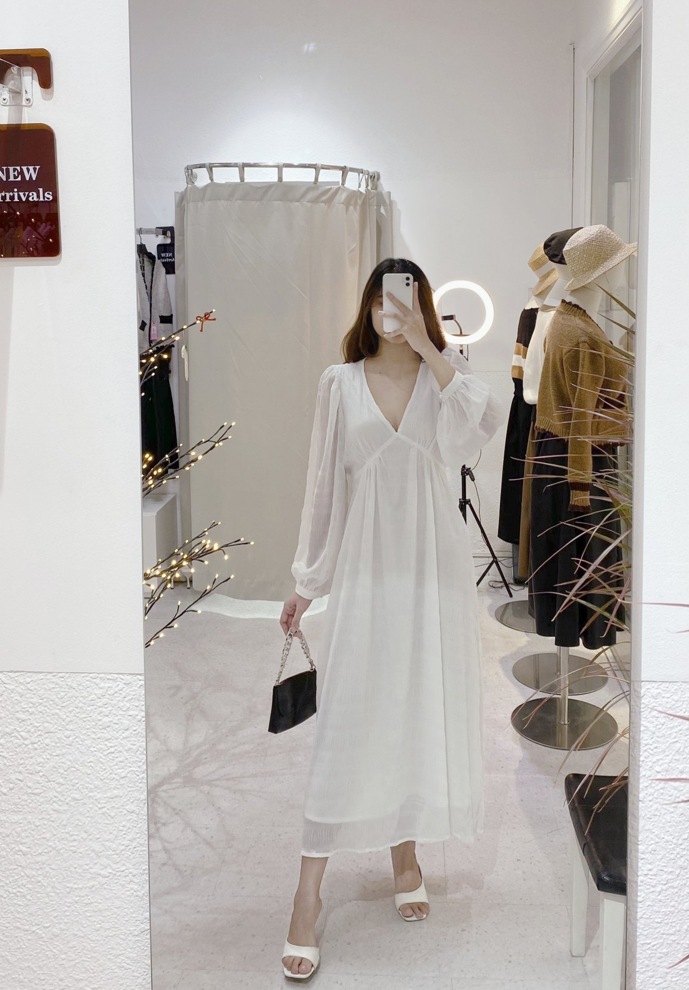 Đầm maxi ly cổ tim nhiều màu AfterBefore