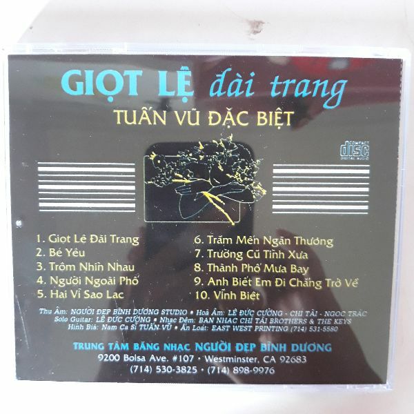 Bộ 4 cd Tuấn Vũ 1 Mitsubushi phono