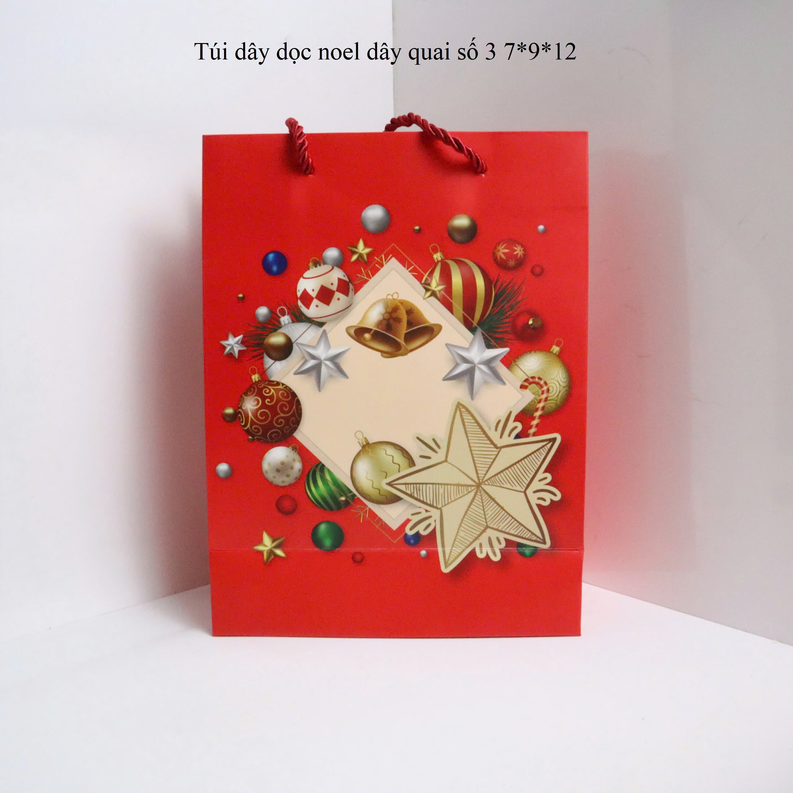 Combo 3 Túi Noel Giấy Đựng Quà Tặng Sang Trọng Giáng Sinh Noel Dễ Thương
