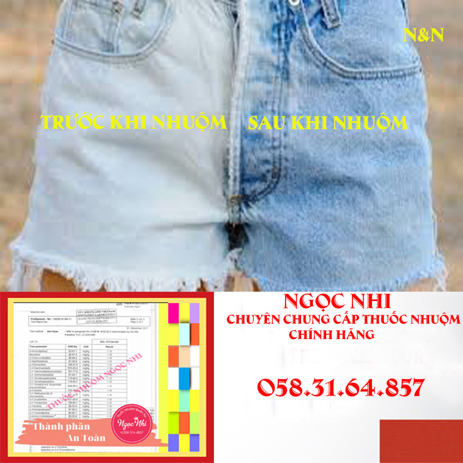 Màu Nhuộm Quần Bò Đen