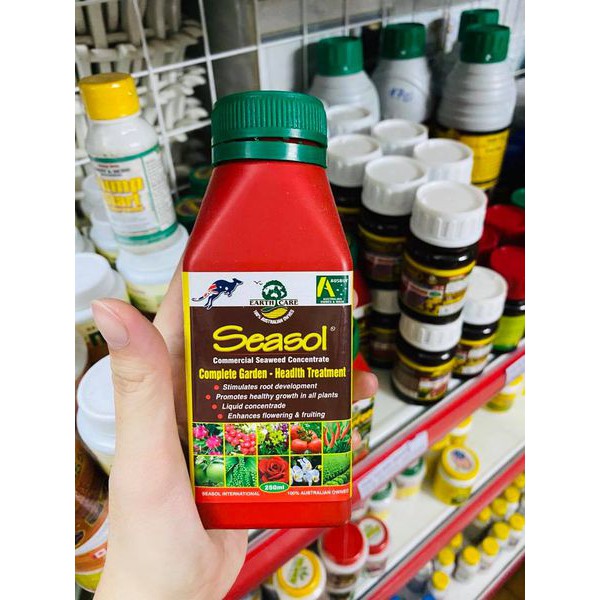[HCM]Phân Bón Lá Hữu Cơ SEASOL - Chiết xuất từ tảo bẹ nâu của Úc - Siêu ra rễ - ra hoa