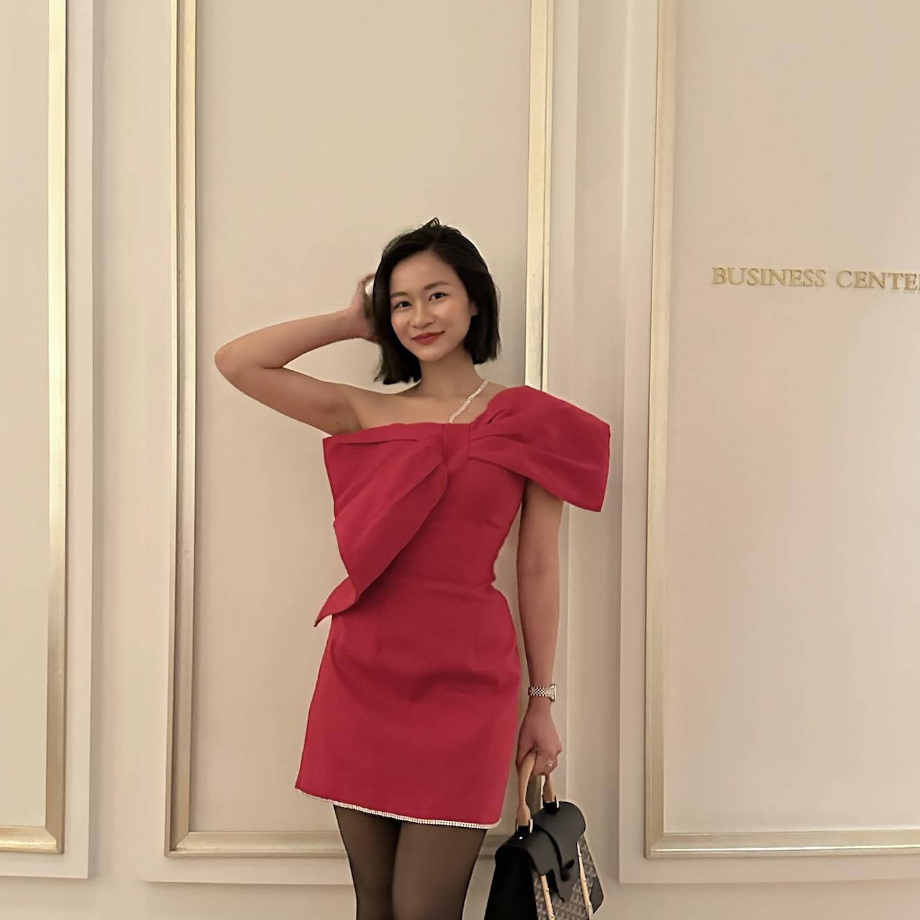 COCO SIN - Đầm Tapta Đỏ Nơ