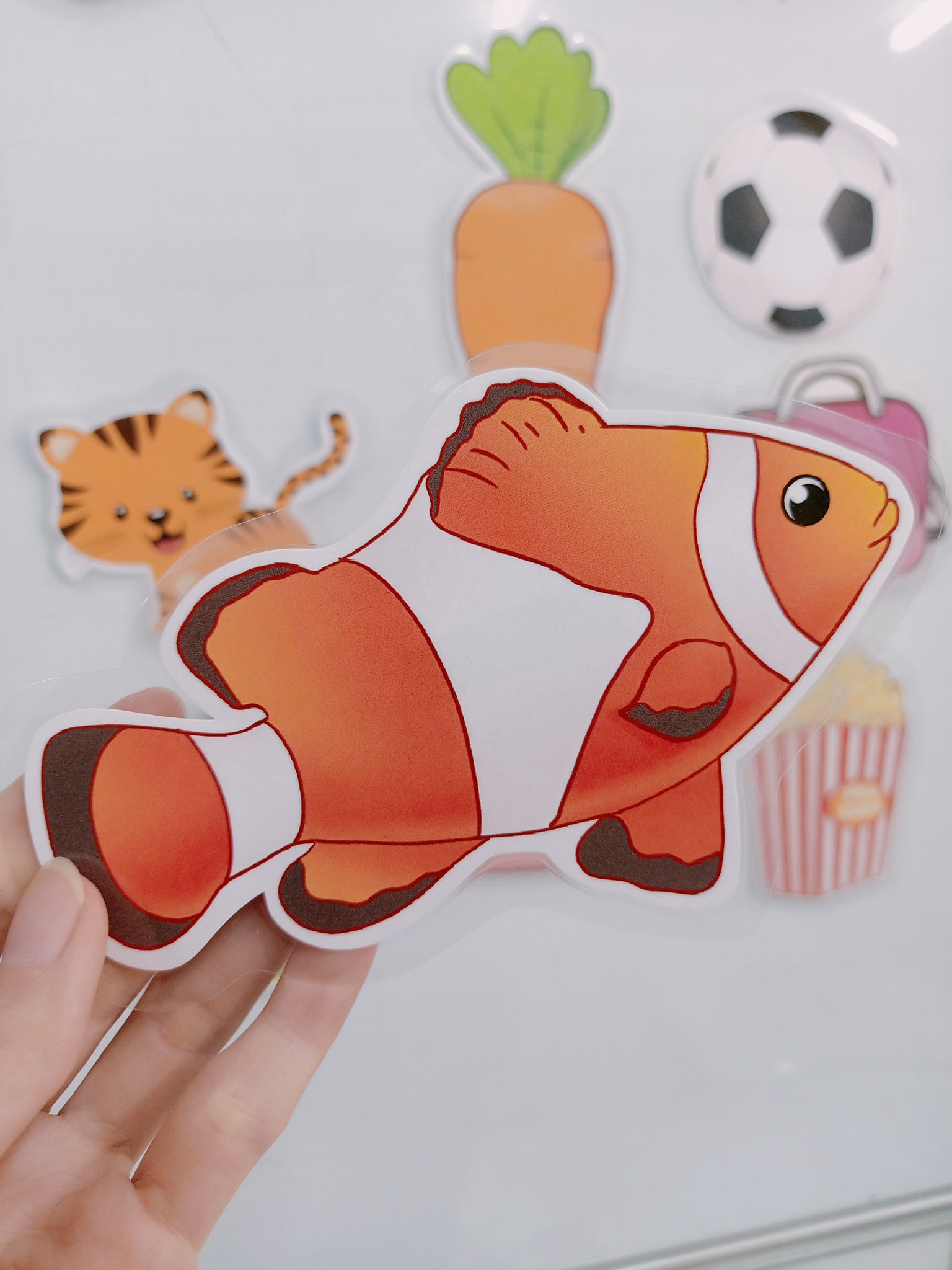 Mẫu vật hình dễ thương ép plastic (10 hình giống nhau)