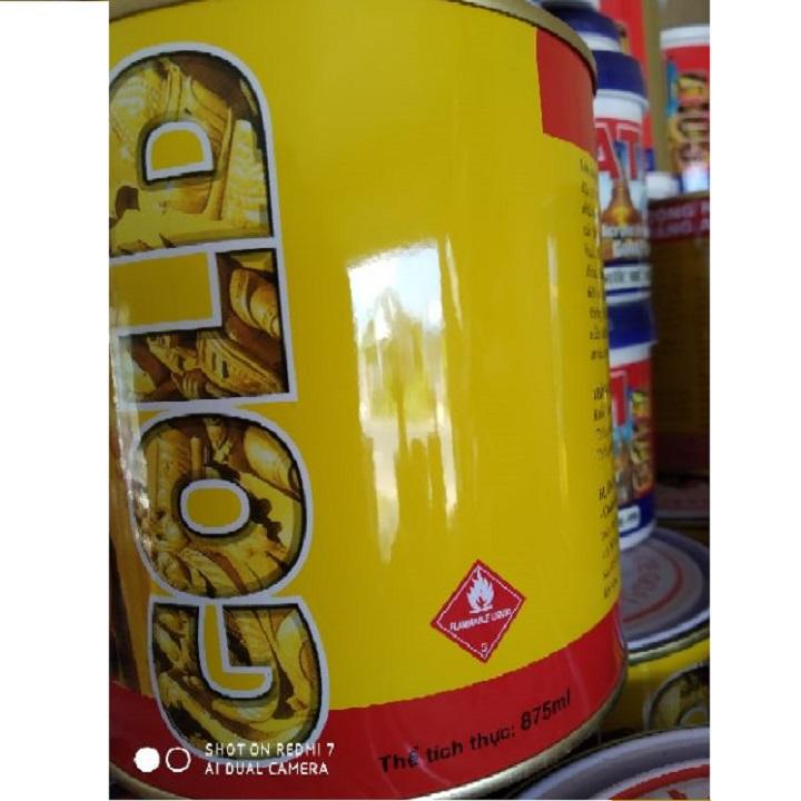 Sơn Nhũ Vàng ATM 666 875ML, sơn đa năng dùng cho tôn sắt kẽm