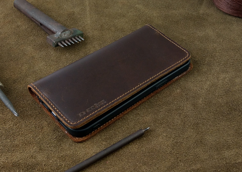 Bao Da Iphone XS Max Handmade Da Bò Thật