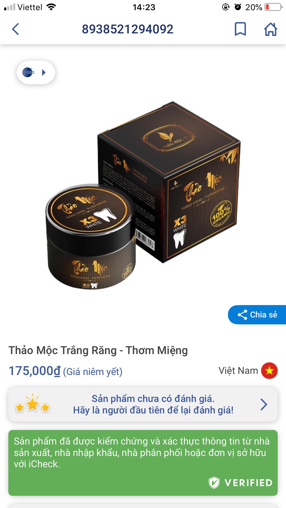 3 hộp Bột trắng răng thảo mộc 37