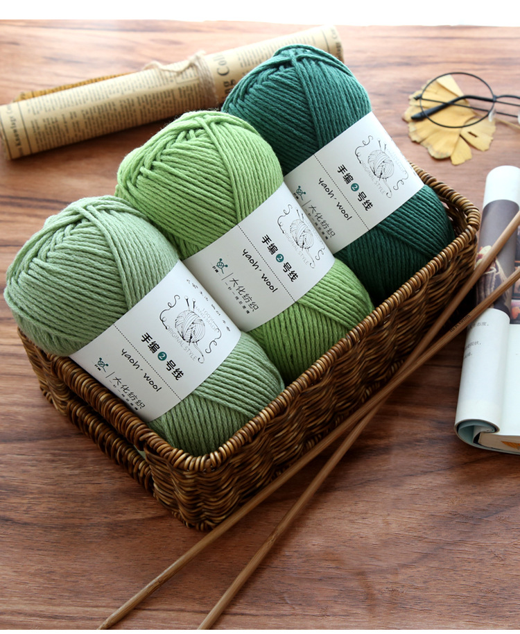 Len Yaoh Wool 100gr đan móc khăn, mũ áo