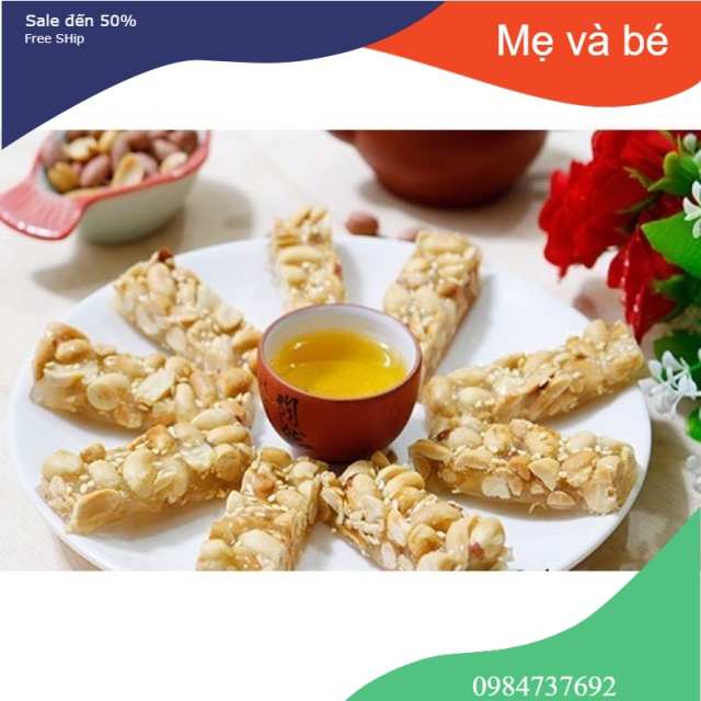 5 lạng kẹo lạc vừng truyền thống nhà làm ngọt vừa