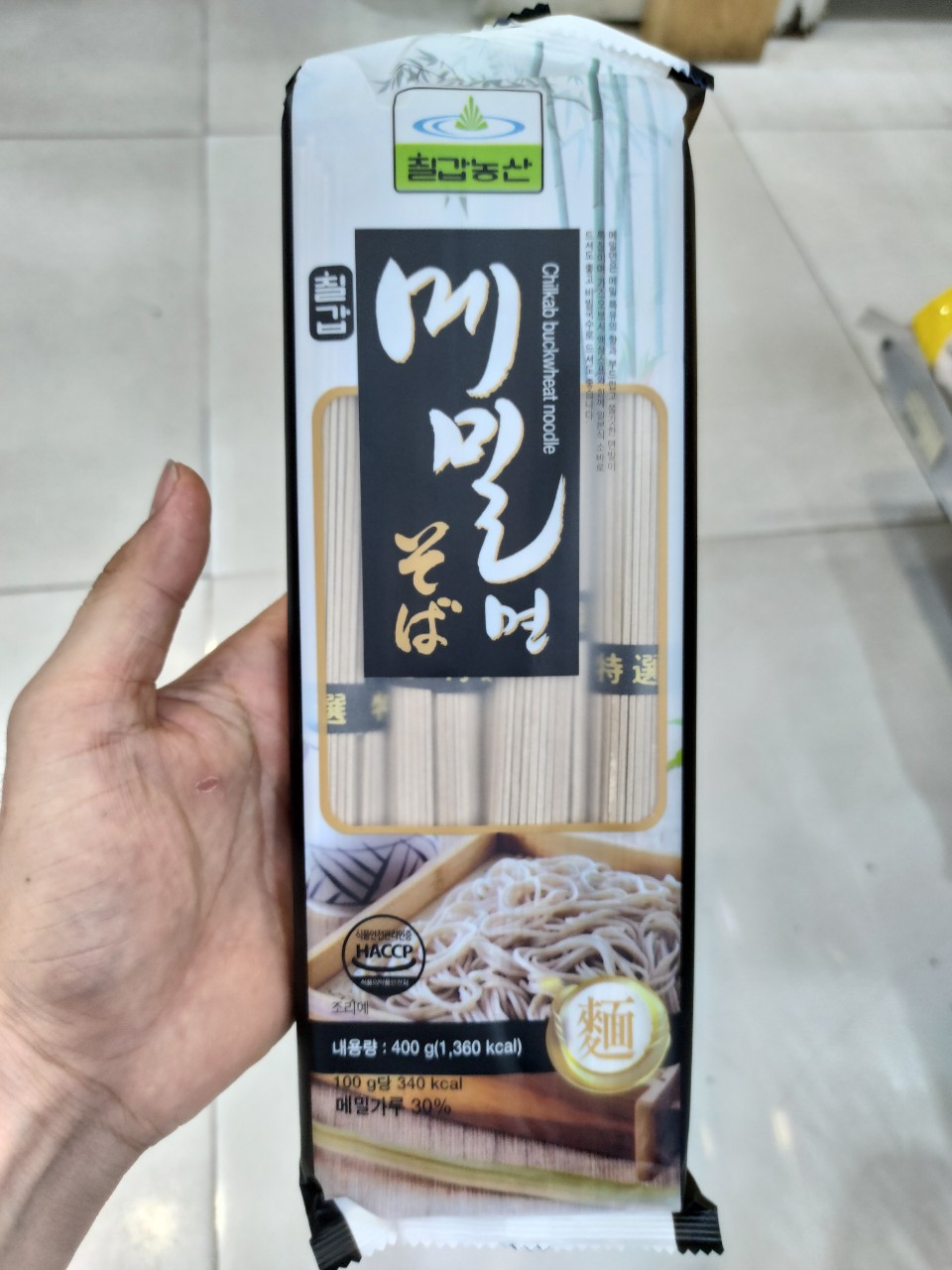 Mì kiều mạch hàn quốc chilkap 400g - 메밀국수