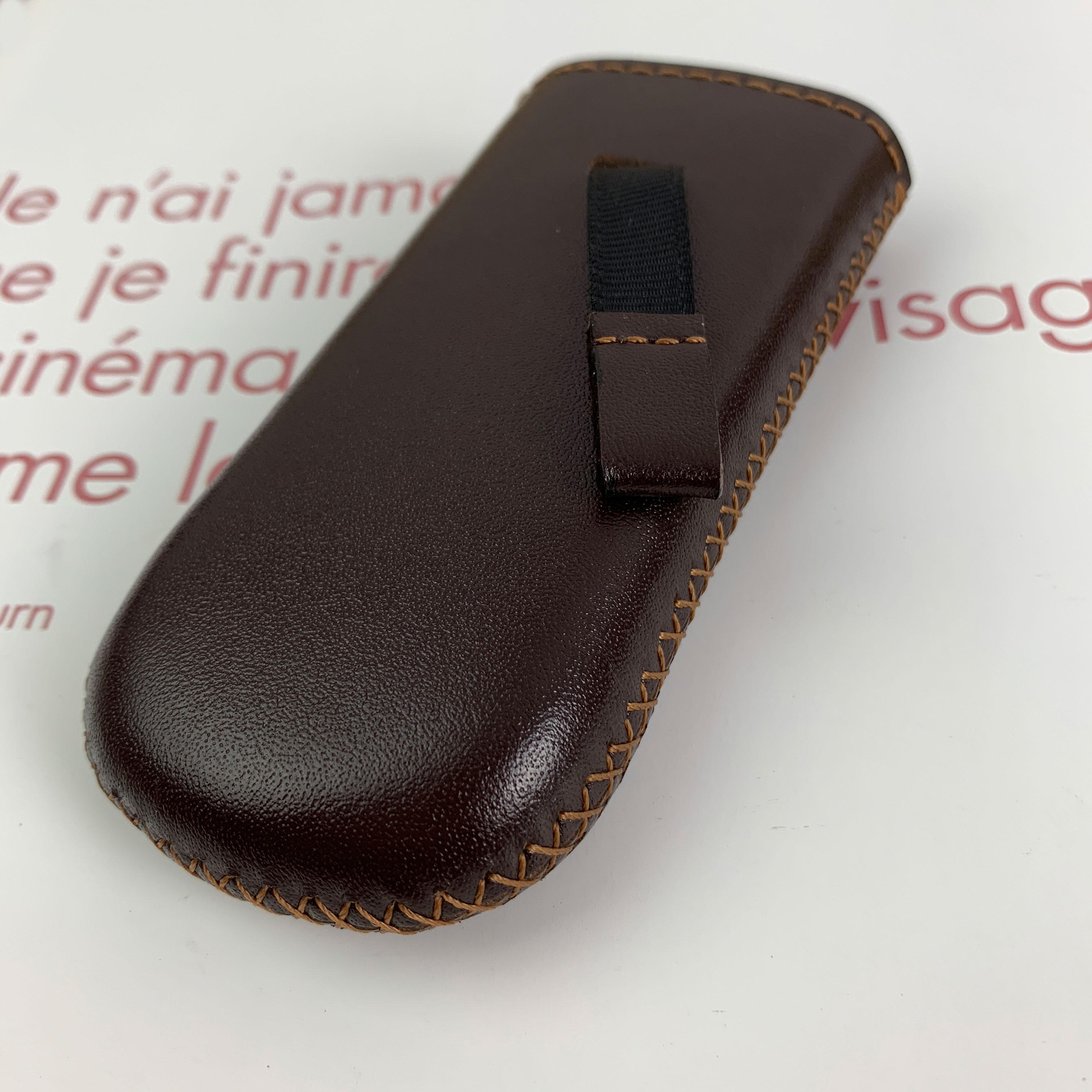 Bao da 6700 - da bò thật - handmade - màu nâu MC227
