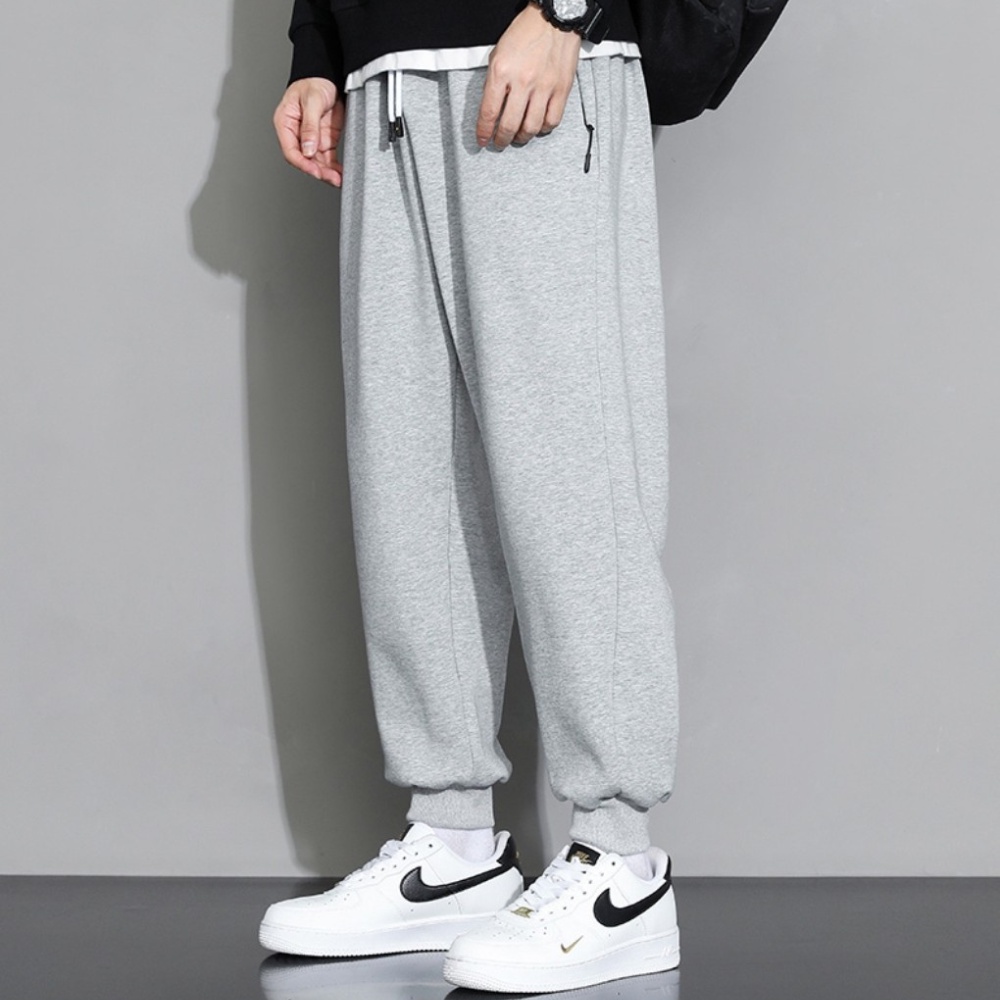 Mẫu mới quần jogger trơn bo ống thể thao co dãn 4men jogger 9000074