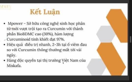 Viên Nghệ MISKAFA MPOWER CURCUMIN PLUS Bổ Sung Chống Viêm