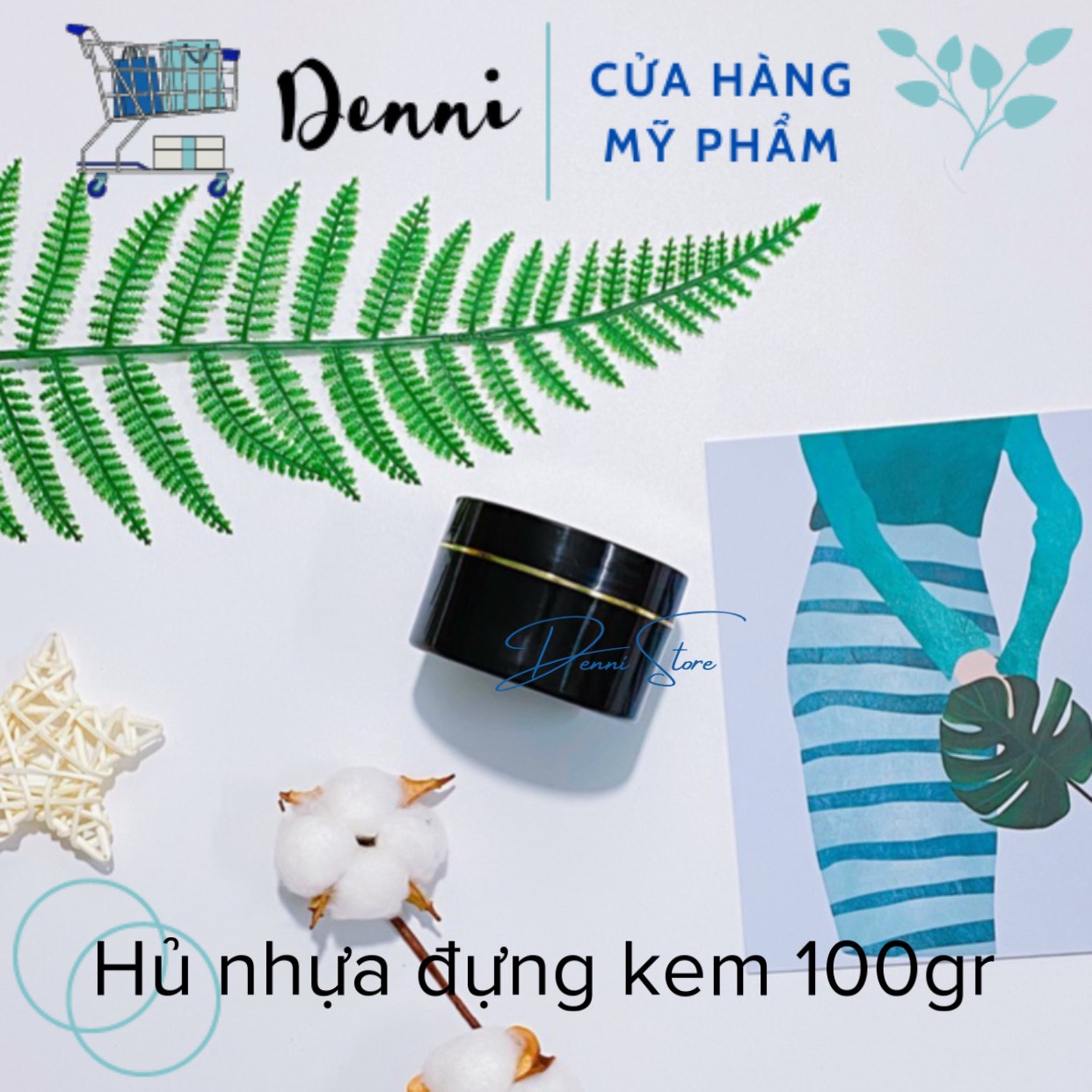 Hủ nhựa màu đựng kem 100g