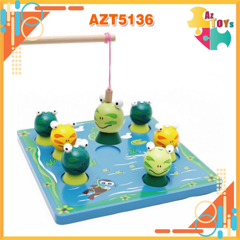 [HCM]Bộ Đồ Chơi Gỗ Câu Ếch 2 Cần - AZT5136