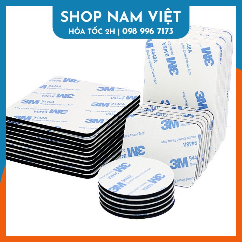 Combo 10 miếng dán keo 2 mặt 3M siêu dính