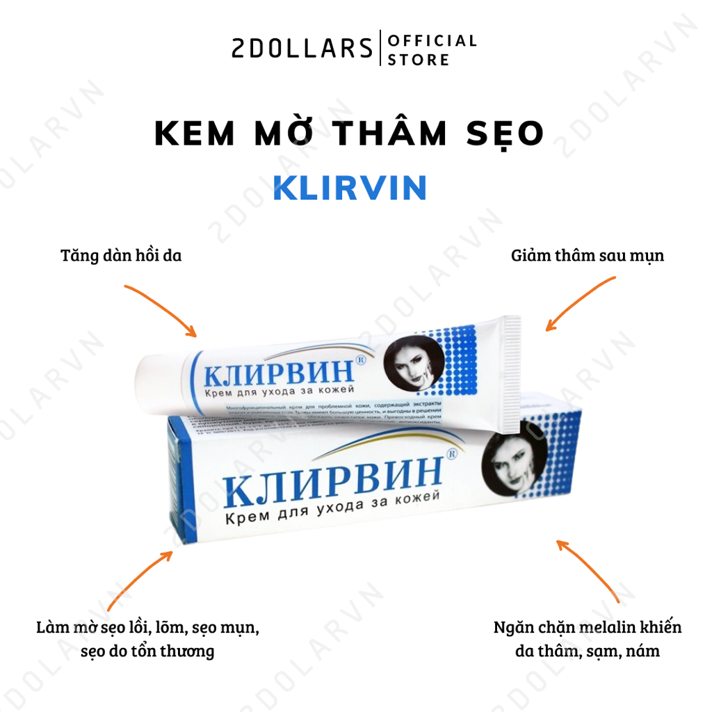 Kem mờ thâm sẹo klirvin nga