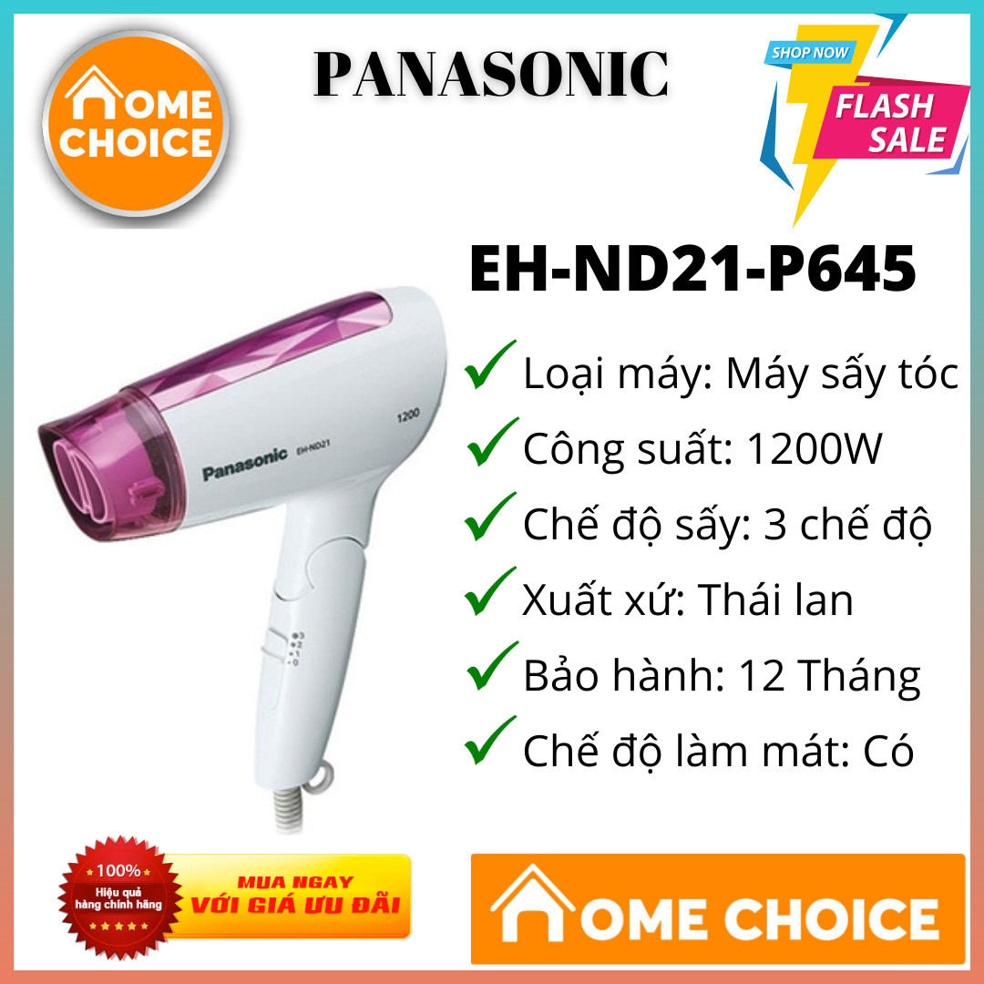 Máy sấy tóc Panasonic ND21-P645, 1200W