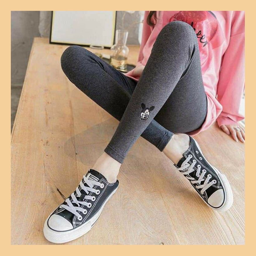 Quần Legging UNDERCOOL Len Tăm Co Giãn Hình Mickey