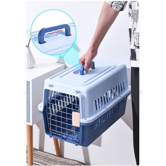 Lồng chuồng vận chuyển chó mèo đi du lịch cắm trại - phụ kiện thú cưng