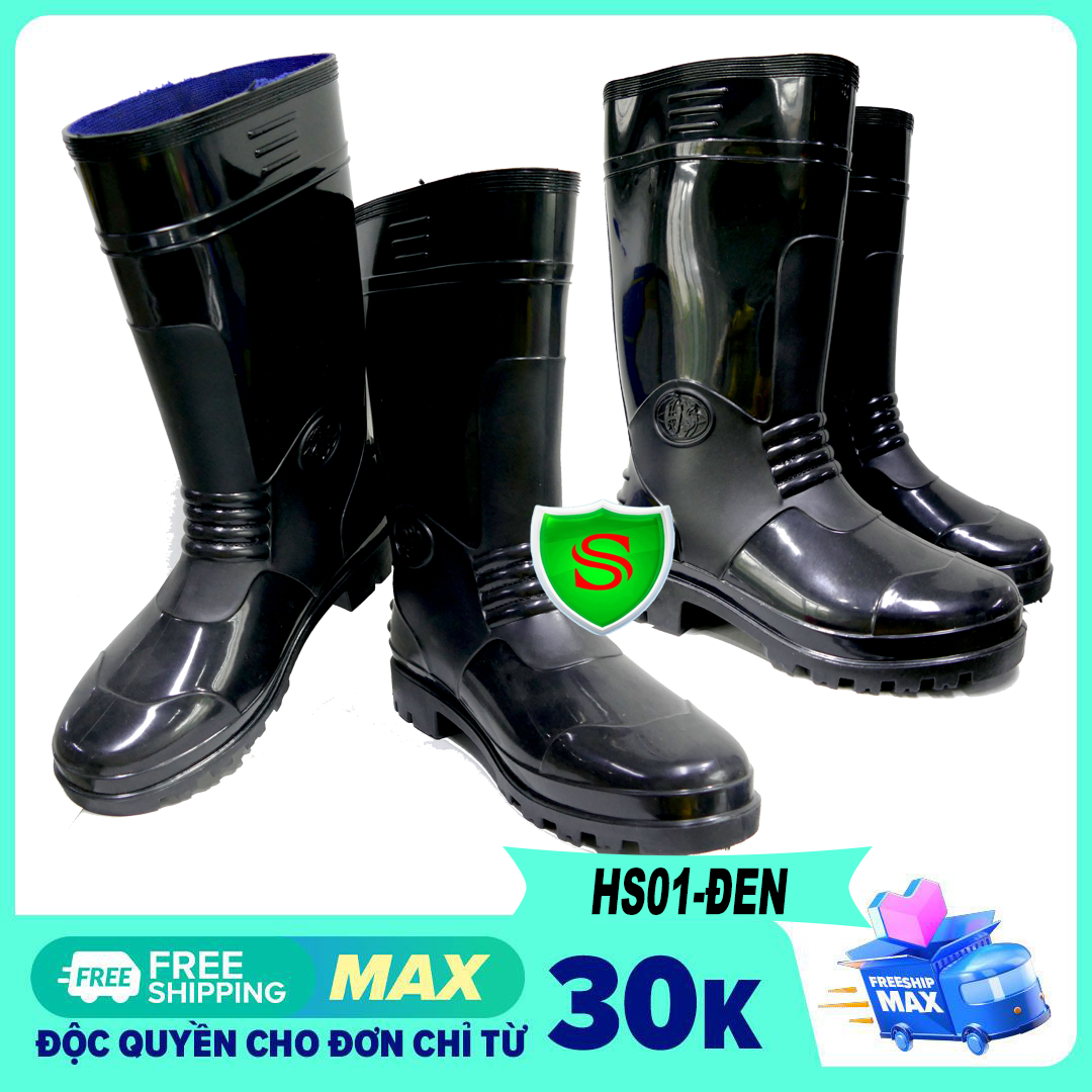 - ủng nam hoa san - ủng bảo hộ lao động - ủng đen hoa san đủ size 38-43