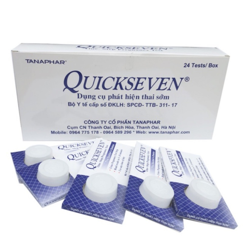 Que thử thai Quickstrip hộp 24 que, sản phẩm cam kết đúng như mô tả, chất lượng đảm bảo, an toàn sức khỏe người dùng cao cấp