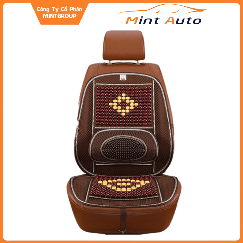 Lót ghế và tựa lưng ô tô có tựa đỡ lưng massage cao cấp phù hợp với mọi dòng xe dễ dàng lắp vào xe -TC Auto