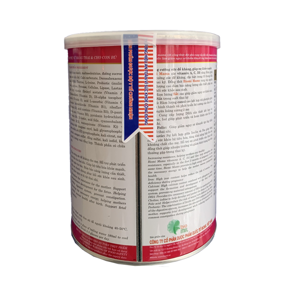 Sữa bột Biomi Mama (900g) - Dành cho phụ nữ mang thai & cho con bú