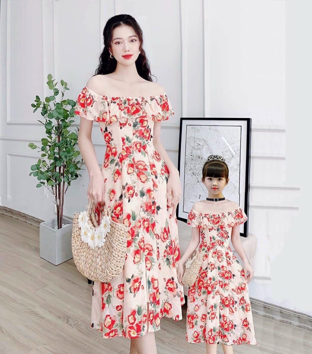 Đầm mẹ và bé có bán riêng fullsize