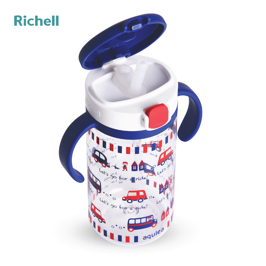 BÌNH ỐNG HÚT AQ RICHELL 320ML XANH RIDE