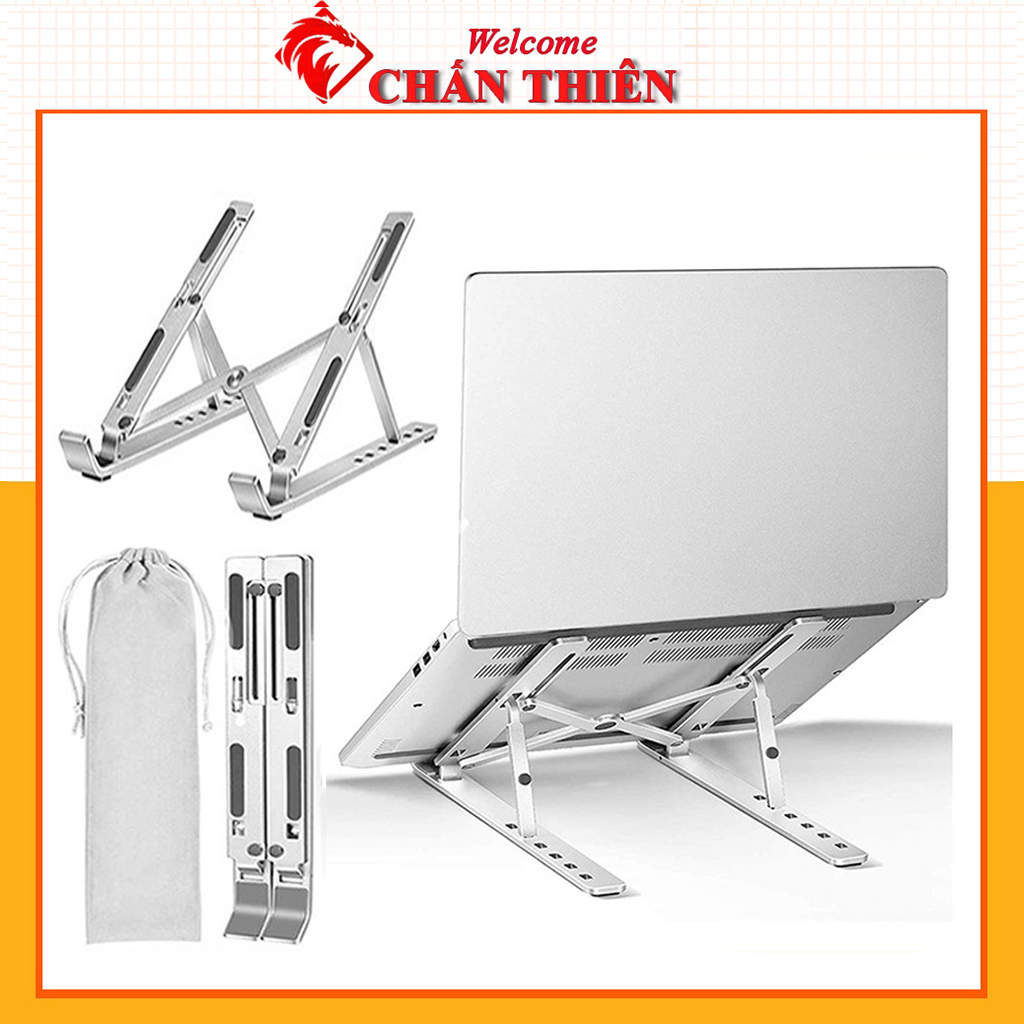Giá đỡ Laptop MacBook Ultrabook iPad điều chỉnh độ cao tản nhiệt dễ dàng gấp gọn Phụ Kiện Chấn Thiên