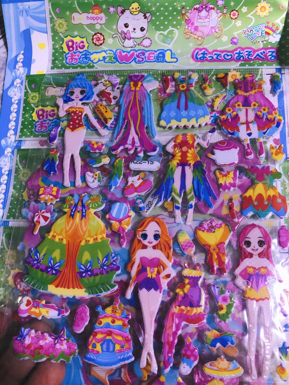 dán hình sticker in hình 3d hoạt hình ( 1 tấm )