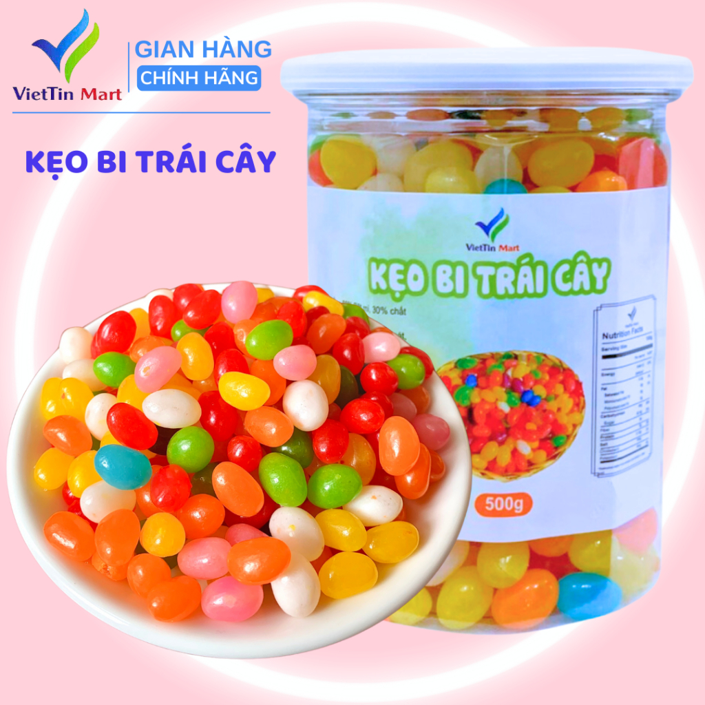 Kẹo Bi Vị Trái Cây ViettinMart 500g
