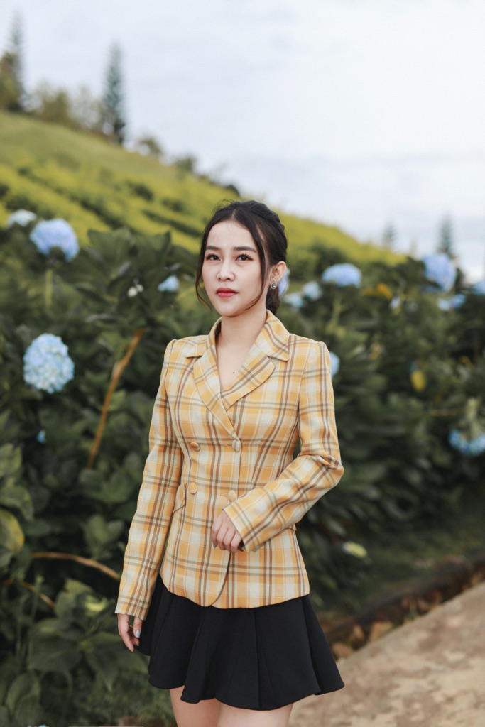 Vest kẻ CLARA MARE